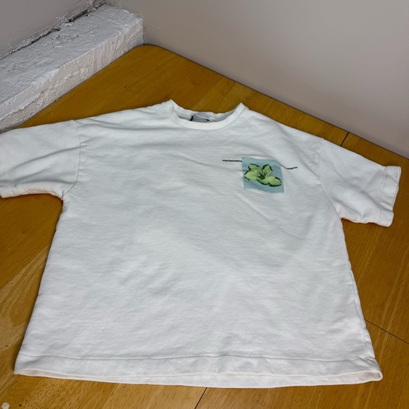 Zara Men’s Medium “Void Resonance ” Crewneck Short Sleeve T-Shirt White - Picture 3 of 11